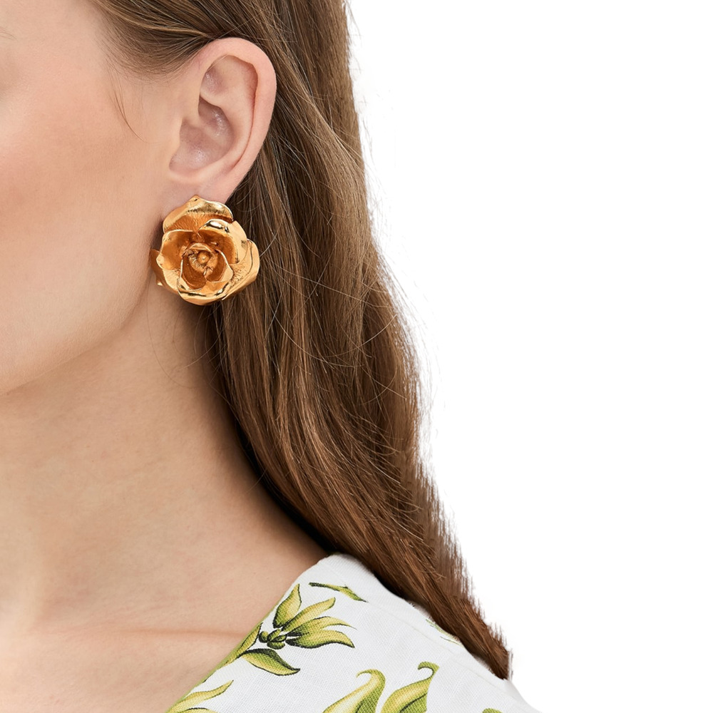 JENNIFER BEHR Tansy Earrings in Gold - Picture 2 of 12